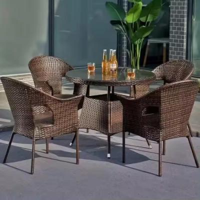 Cina Hotel Rattan Lounge Set Oem Outdoor Lounge Dining Set Per Cortile in vendita