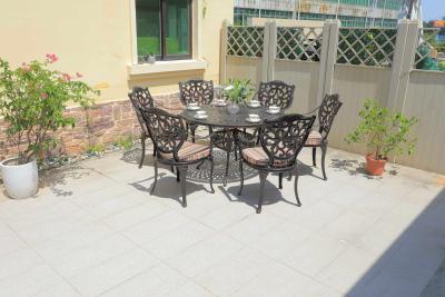 China Modern Style Fixed Rotary Outdoor Table and Chairs with Optional Rattan Color for sale