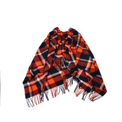 China Stylish and warm low price super soft looks like cashmere multifunctional split atmosphere elegant shawl for sale