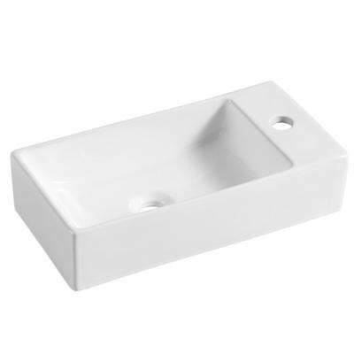 China Restaurant Wholesale Easy Clean Luxury Ceramic Washbasin Hotel Wash Basin Factory Bathroom Sink High Pressure Embedded Molding Basin for sale