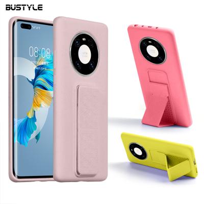 China New Style Anti-fall Car Magnetic Bracket Wristband Holder Protective Case For Original Huawei Mate 40 Pro Silicone Case for sale