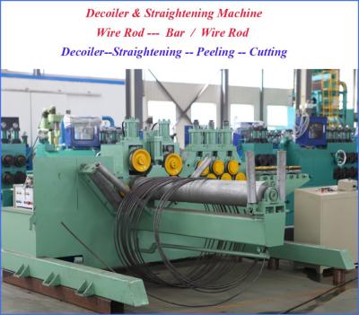 China Wire straightening machine and slitter (reel to bar) for sale