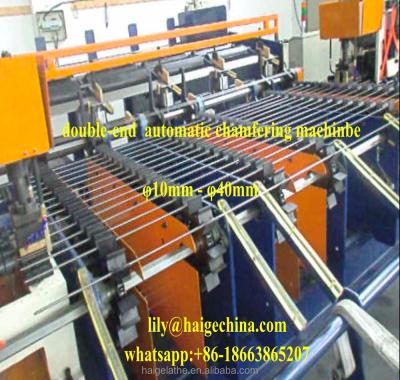 China automatic double-end chamfering machine for metal bar/pipe metal bar or pipe for sale