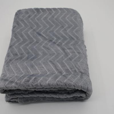 China Soft JMH Wholesale Fleece Embossed Polyester Throw Blanket Wholesale Warm Winter Blankets for Bed for sale