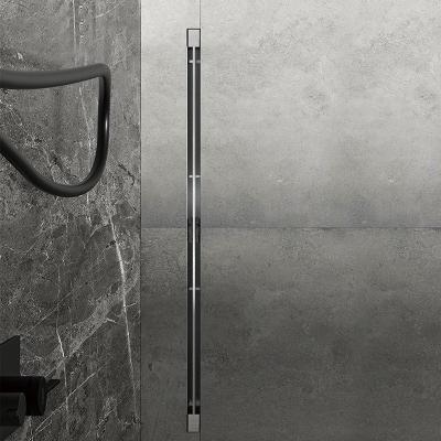 China Durable DIKALAN Brushed Silver 70 Cm 28 Inch 304 Stainless Steel Shower Bathroom Tile Insert High Quality Hidden Linear Floor Drain for sale