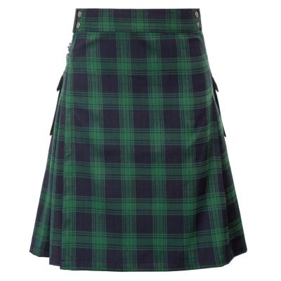 China SD SLE02066 Sustainable Mens Scottish Kilt Skirt Tartan Scottish National Plaided A Line for sale