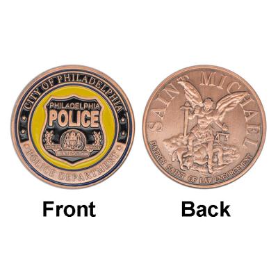 China Philadelphia Police Department Souvenir Collectible Coins , Guard Commemorative Coin for sale