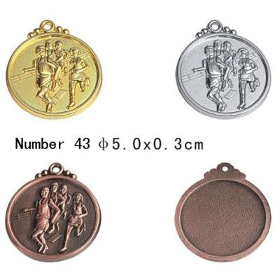 China Sport-Medaillen 4.5cm/5cm/6.5cm gravieren laufende Medaille freien Raumes mit Presse Technik zu verkaufen