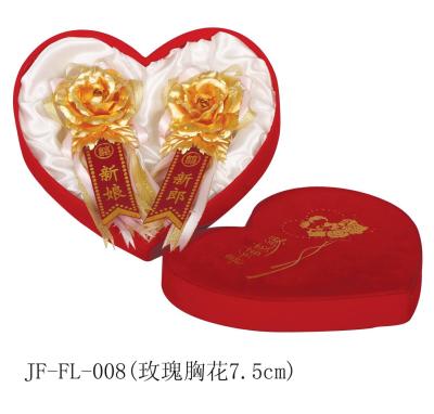 Chine fleurs roses de mariage de la feuille d'or 24K à vendre