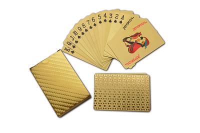 China Business Gift 24k Gold Plated Playing Cards personalized , Poker Cards for sale