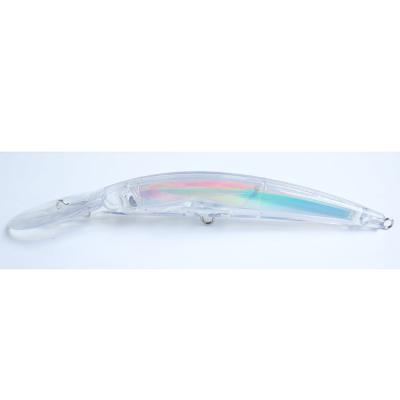 China Ourdoor Fishing 18cm White 30g Lures White Minnow Lure Unpainted Hard Plastic Fishing Body for sale