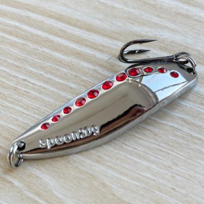 China Fishing Spoon 20g Metal Fishing Lure Stencils Hard Spinner Fishing Lures Spoons 20g 60mm for sale