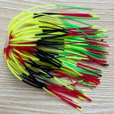 China Outdoor Activities Fishing Silicone Skirts-1 Packs Top Quality Silicone Jig Edges DIY For Rubber Bass Jig Lures Fishing Bait Accessories for sale