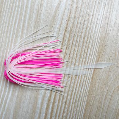 China Outdoor Activities Fishing SiliconeSkirts 50pcs Skirttab With Luminous Squid Flame Lure Rubber Spinnerbait Buzzbait Fishing Lures Accessories for sale