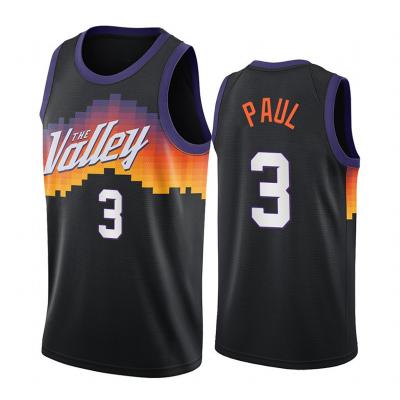 China Latest Men's Phoenix City Edition Sun Logo Basketball Jersey Uniforms The Valley Custom Tank Tops QUICK DRY 1 Devin Booker 13 Nash 22 Ayton for sale