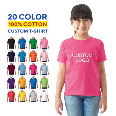 China 180 Grams Cotton Anti-Wrinkle Wholesale Custom Blank O-neck Boy's T-shirts Printing Short Sleeve Kids T-shirt for sale