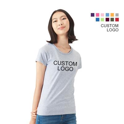 China Wholesale Fashion Anti-wrinkle New T Shirts For Women 100% Cotton Printing Custom Logo Blank Women's T-shirt for sale