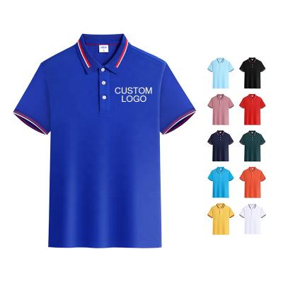 China Anti-Wrinkle High Quality Custom Logo Short Sleeve White Polo Shirts Casual Golf Shirt Wholesale Polo Shirt for sale