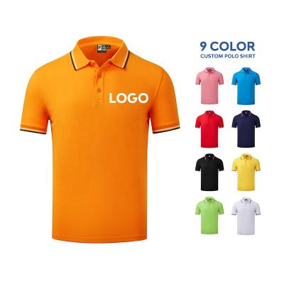 China Wholesale 200g Anti-Shrink Fashion Embroidered Cotton Soft Boy's Girl's Polo Short Sleeve Custom Logo Plain Polo T-shirt for sale