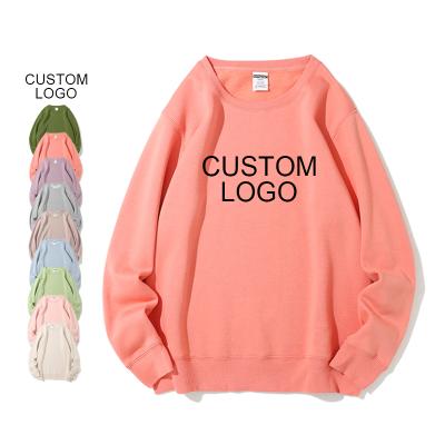 China OEM logo sweatshirt anti-pilling wholesales cotton blank oversized hoodie custom crewneck men's sweatshirt for sale