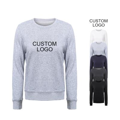 China Wholesale Custom Logo Women's Blank Plain Sweatshirt Anti-wrinkle O-neck Pullover Printing Hoodies Sweatshirt for sale