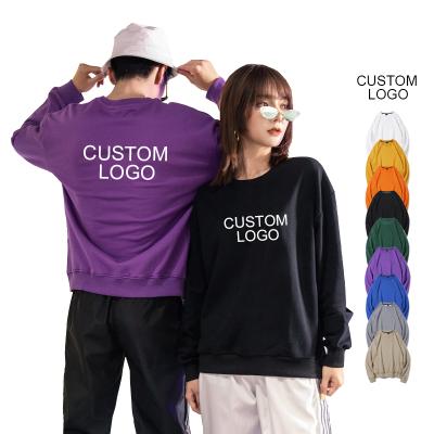 China Custom 100% Cotton Men's Anti-pilling Pullover Wholesales Crewneck Sweatshirts Logo Pullover Custom Unisex Sweatshirt for sale