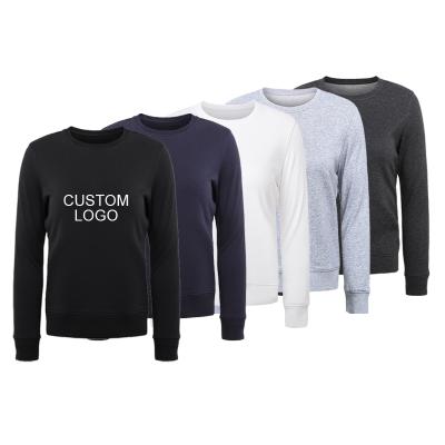 China Custom Crewneck Pullover Printing Logo Ladies Sweatshirt Wholesale Anti-wrinkle Cotton Blank Plain Women's Sweatshirts for sale