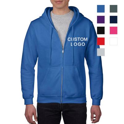 China Full cotton QUICK DRY wholesale polyester fashion zipper up plain unisex hoodie OEM custom logo hoodies for sale