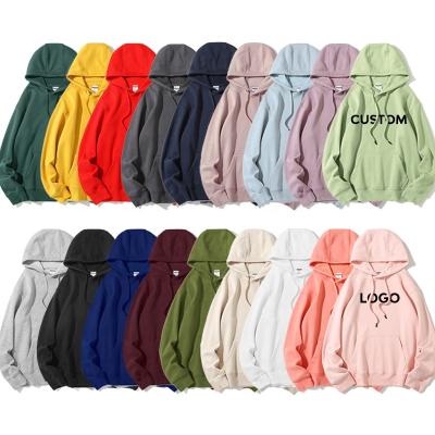 China Wholesale high quality unisex blank single hoodie cotton hoodie custom logo workout hoodies QUICK DRY Pullover for sale