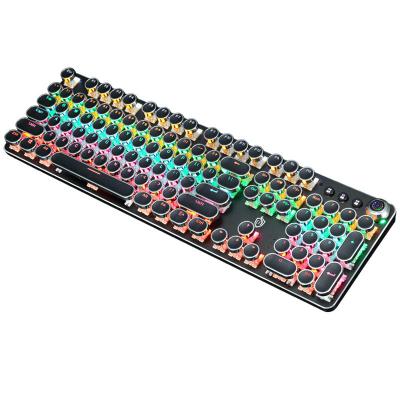 China 2021 Colorful Metal Backlight USB Computer Accessories 104 Key Gaming Right Handed Mechanical Keyboard Wired Multifunctional Keyboard for sale