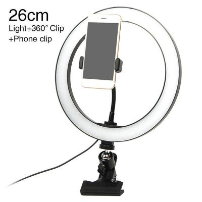 China Wholesale Flexible Portable Beauty 10 Inch Photographic Selfie Led Ring Light With Tripod Stand For Live Stream Makeup Youtube Video for sale