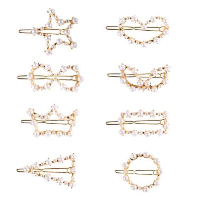 China Fashionable Hot Selling Pearl Hair Accessories Hair Clips Hair Clips For Women for sale