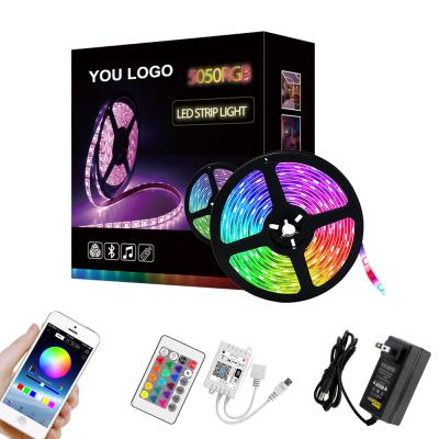 China LANDSCAPE 5m/roll 30LEDs/M 10mm Width With Smart WIFI APP SMD 5050 RGB LED Remote Control Waterproof Flexible Strip Light for sale