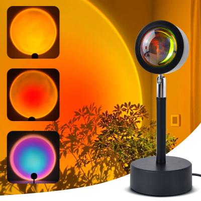 China Dropshipping 2021 modern high quality cheap price sunset projector lamp LED sunset projector light halo lamp for sale