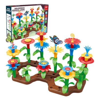 China Upgrade Variety of Child's Manual Capacity 76pcs Children's Puzzle Putting Garden World Set Educational Creative Toys Hot Selling Building Set for sale