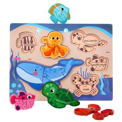 China Toy Wooden Puzzles Educational for Toddlers Brain Teasers Set Dinosaur Farm Animals Vehicles Fruits, Kids Animal Dinosaur Puzzles Learn Toys for sale