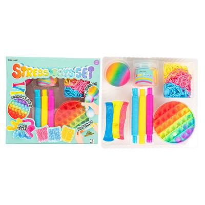 China Relieve Stress 12 Pcs Fidget Toys Set Fidgety Person Bundles Relaxing And Anti-Anxiety Toys Bundle For Kids Adults for sale