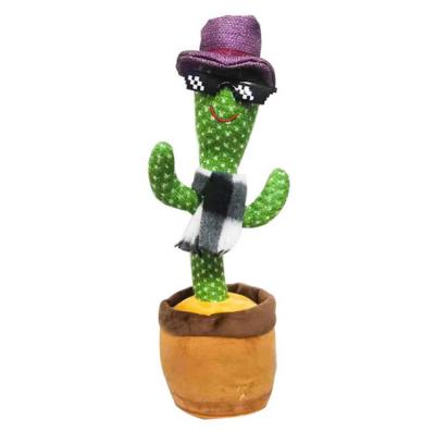 China High Quality Toy Electronic Swing Cactus Dancing English Cactus Plush 120 Songs Musical Toys for sale