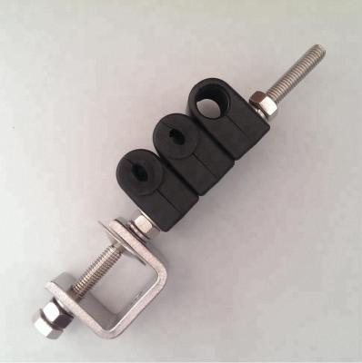 China Best Quality Adjustable Cable Clamps /fiber/telecommunication cable/pole cable/down lead clamp for adss cable mounting for sale