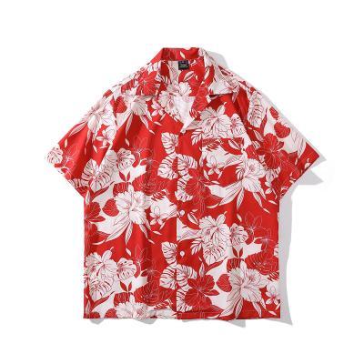 China Breathable 2022 New Design Vintage Shirt Short Sleeve Loose Shirt For Men And Women for sale