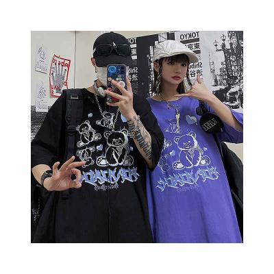 China Wholesale Casual Vintage Promotional Printing Hip Hop Men's T-shirt Oversized Unisex Lazy Loose Printing for sale