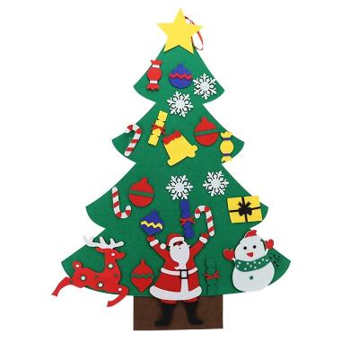 China Christmast Ornament New Christmas 2021 Indoor Decoration DIY Felt Christmas Tree For Kids for sale