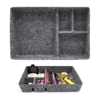 China New Viable Hot Selling Quick Storage Boxes Felt Embedded Storage Design Organizer Jewelry Drawer High Quality Filing Box for sale