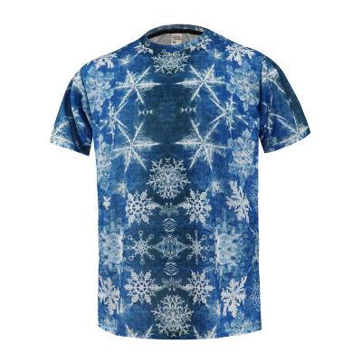 China QUICK DRY 100% Polyester Custom Made Men's Plus Size Print Oversized T-shirt T-shirt 100% Polyester for sale