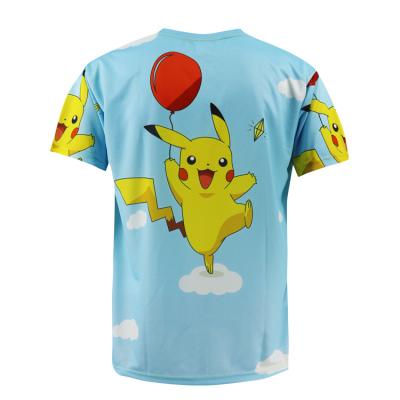 China QUICK DRY 3D Printing 100% Printed Men's T-shirt Polyester Customization Short Sleeve Men's T-Shirt for sale