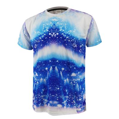 China Custom made polyester QUICK DRY printing factory direct sales T-shirt crew neck men's T-shirt for sale