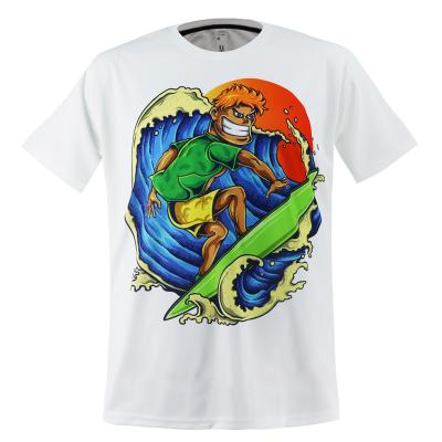 China Anti-Wrinkle Vintage T-shirt Hot Selling 100% Polyester Oversized Custom Embroidered Organic Mens T Shirts for sale