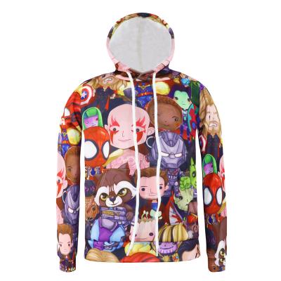 China Factory price unisex 3d sublimation printing kids polyester anti-shrink men's unisex custom hoodie for sale