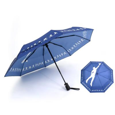 China Wholesale Minimalist Fancy Design Paraguas Gift Waterproof Full Automatic Folding Umbrella For Rain for sale