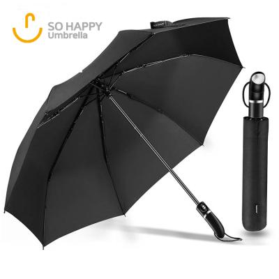 China Weatheroroof 3 Handheld Portable Black Lightweight Foldable Umbrlla For Traveling for sale